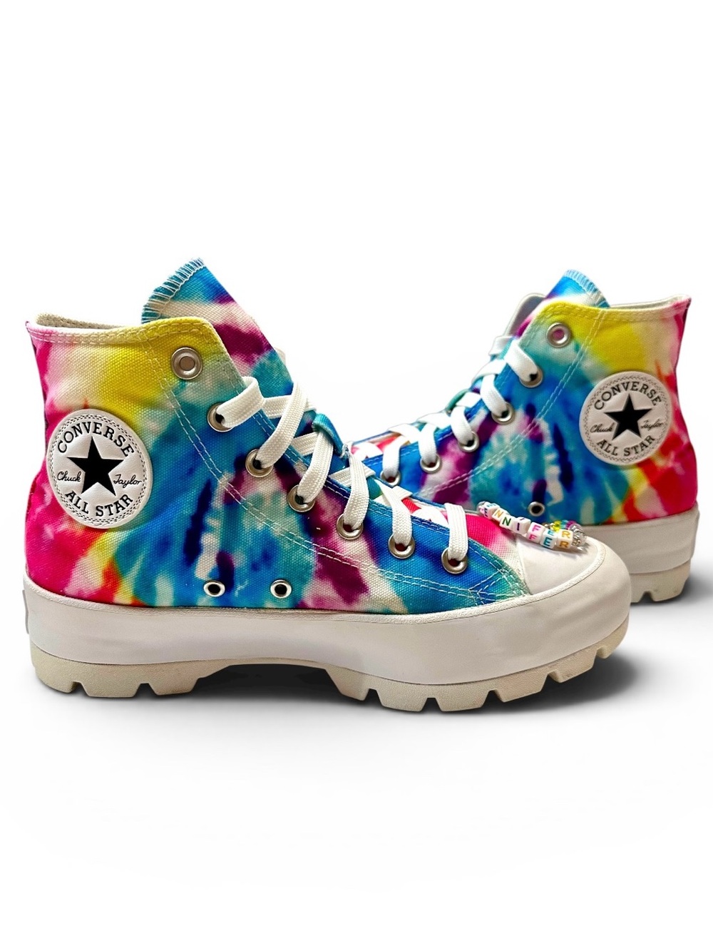 🫶Converse Chuck Taylor All Star Lugged Tie Dye Multi Platform High Tops Women 8